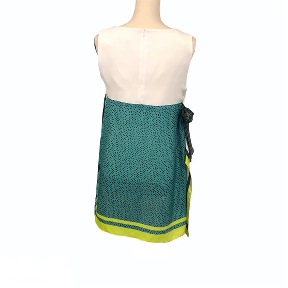 BLEU BLANC ROUGE BIB FRONT EMBROIDERED & BEADED SILK DRESS - Picture 13 of 16